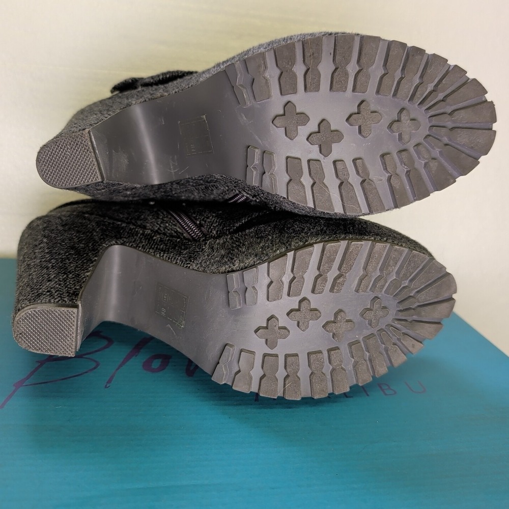 Blowfish Malibu Women's Vilocate Bootie Grey 4" Heel Fashion Boot Size 8.5 EUC - Picture 5 of 10